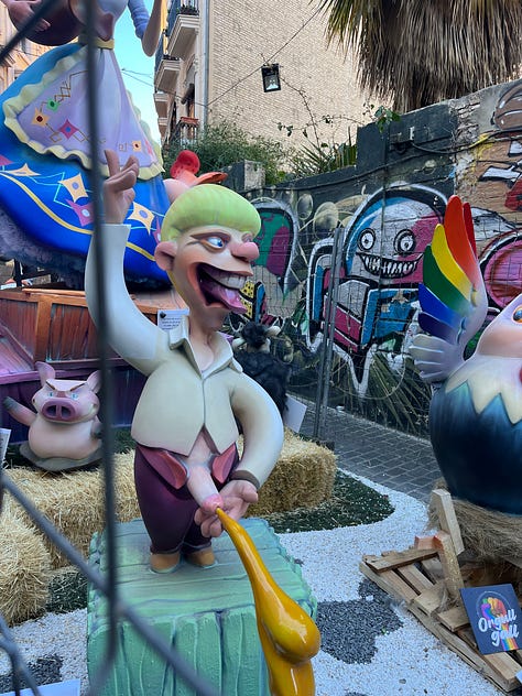A selection of Fallas from the Valencia Fallas festival