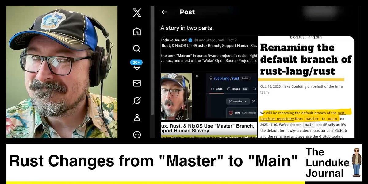 Rust Changes from "Master" to "Main"