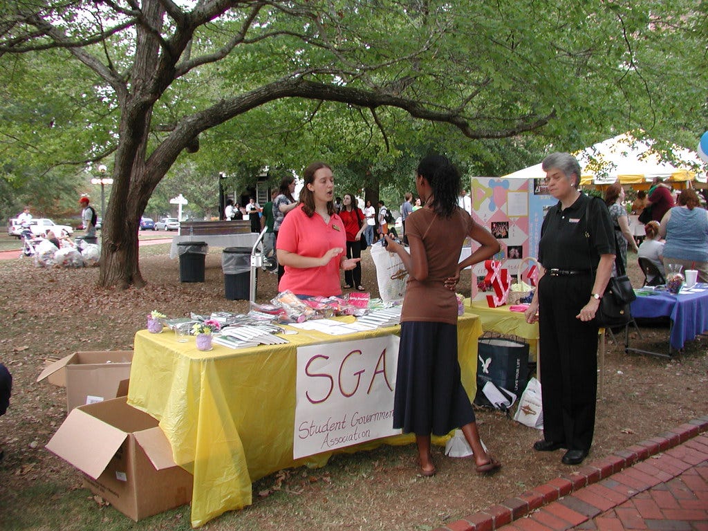 Student Government Booth Student Government Booth