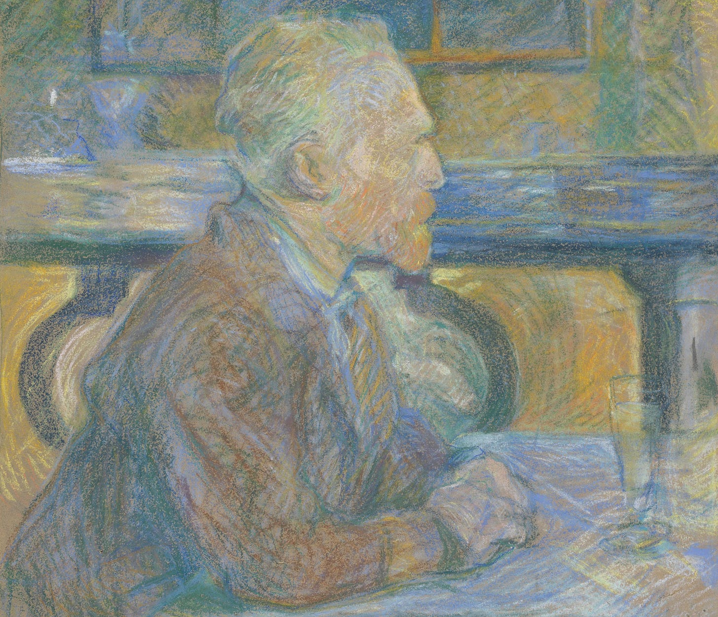 Vincent van Gogh painted by Henri de Toulouse Lautrec, 1887, Van Gogh Museum, Amsterdam.