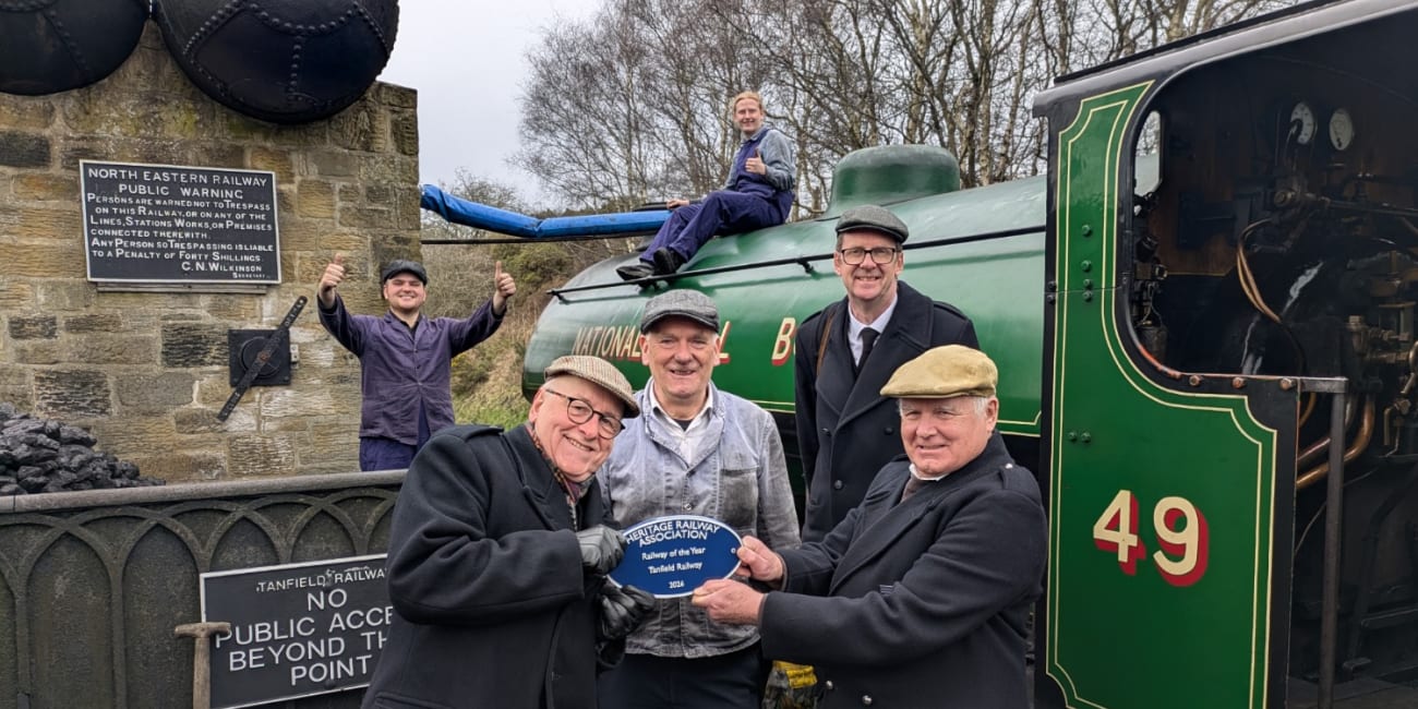 Volunteers power Tanfield to national railway award