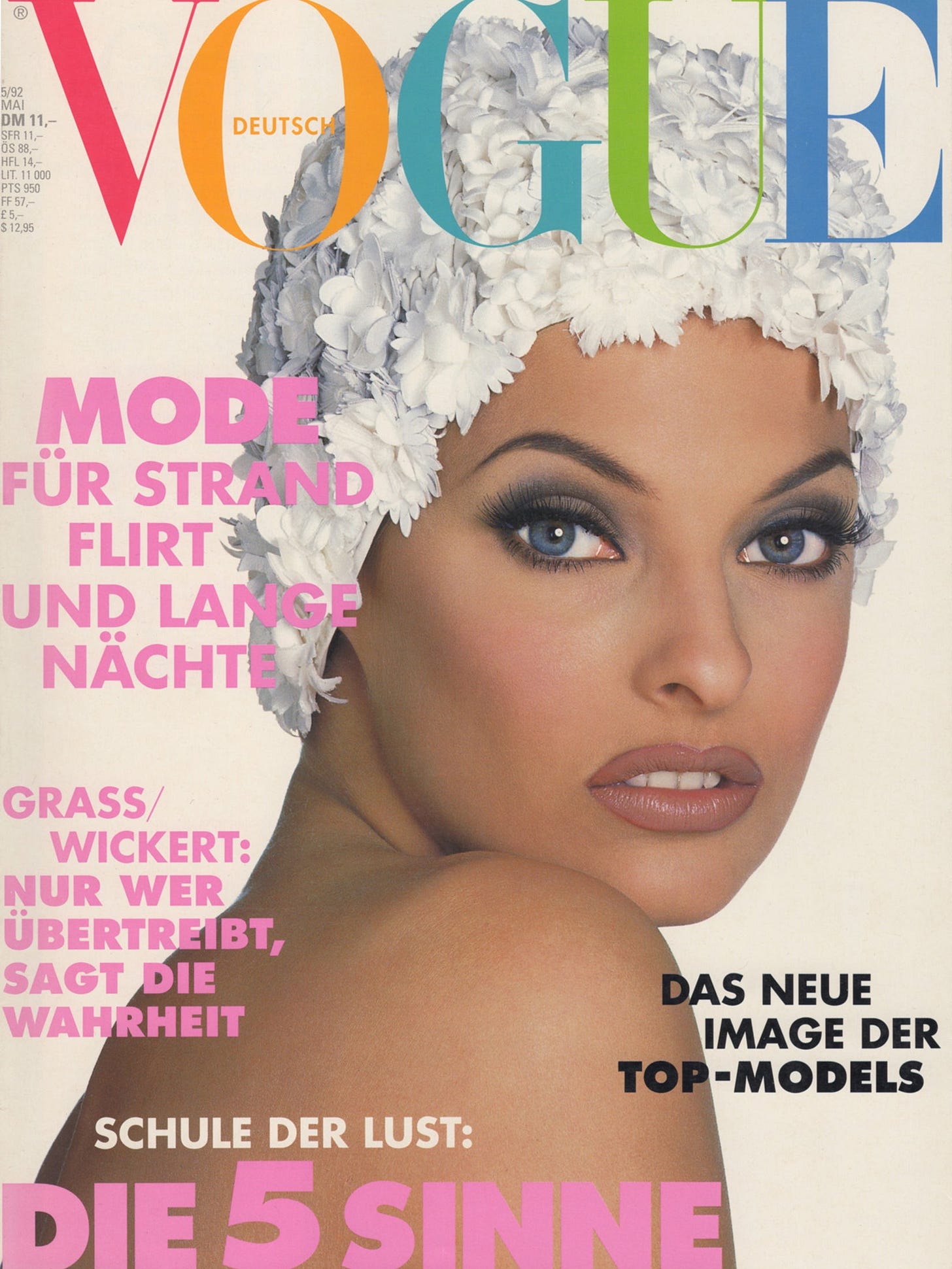 VOGUE GERMANY May 1992 – VINTAGE VON WERTH