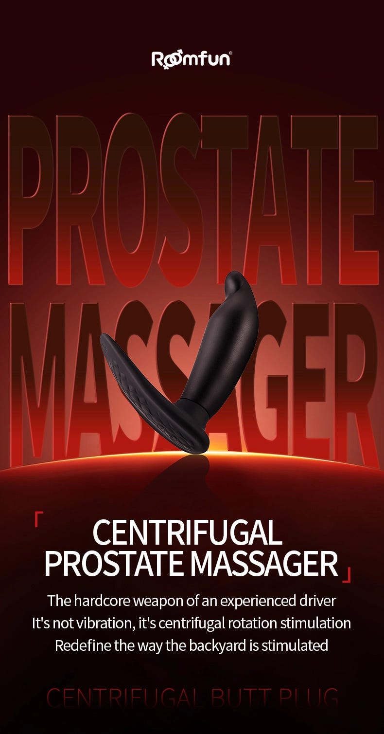 Sex Toys For Man，QS-087A Centrifugal Prostate Massager Describe (1)
