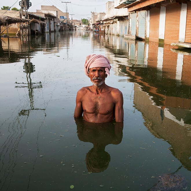 Ahmed, Sidha, Pakistan, from the series ‘Submerged Portraits’ by Gideon Mendel, September 2010