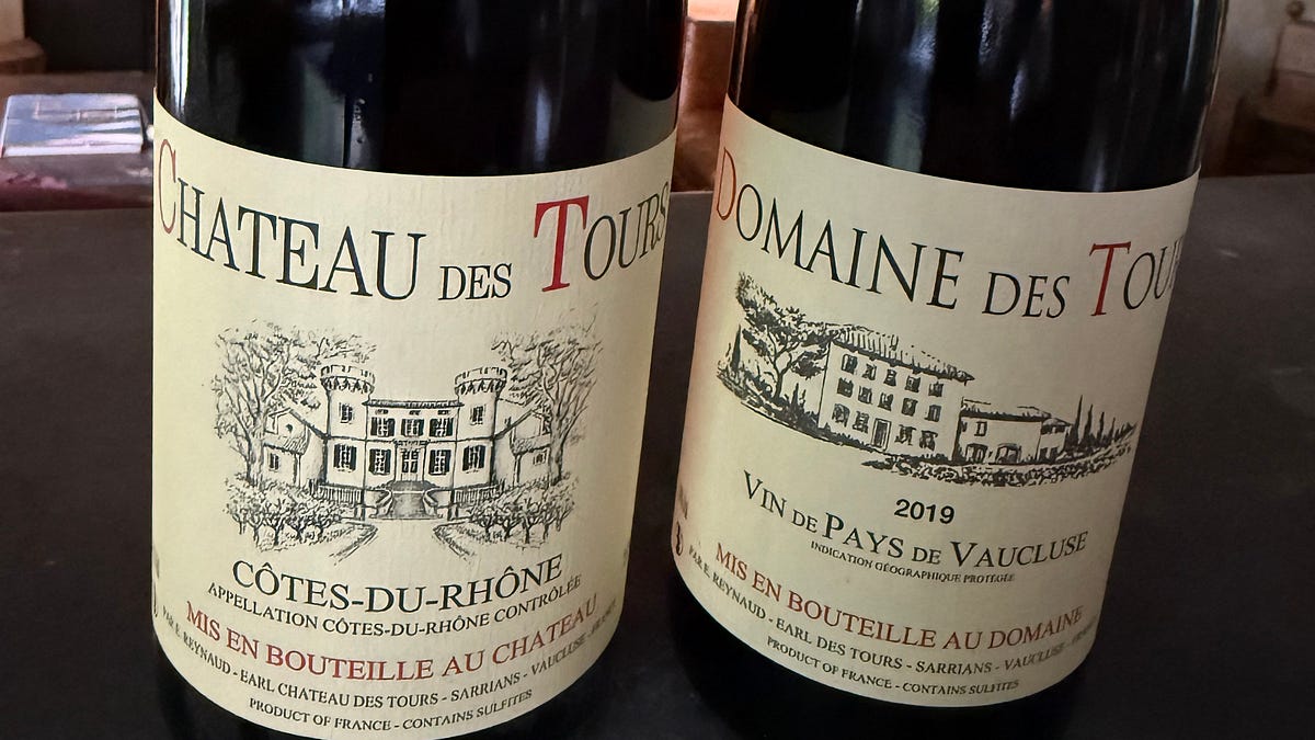 Côtes-du-Rhône Château des Tours Emmanuel Reynaud 2020 and IGP
