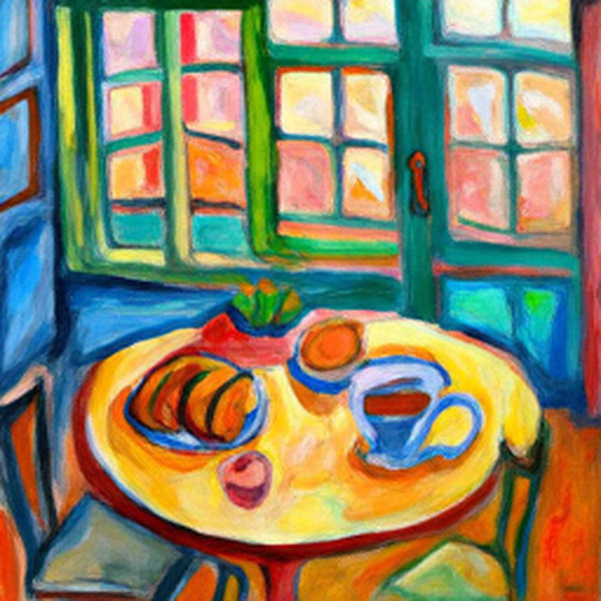 Conversation Starters — painterly scene, French with Amélie Conversation Starters — painterly scene, French with Amélie