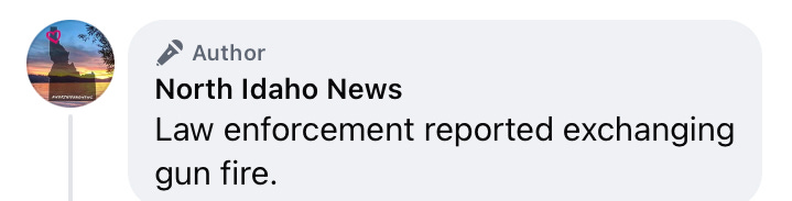 Multiple Firefighters Reportedly Shot Responding To Wildfire In Idaho.