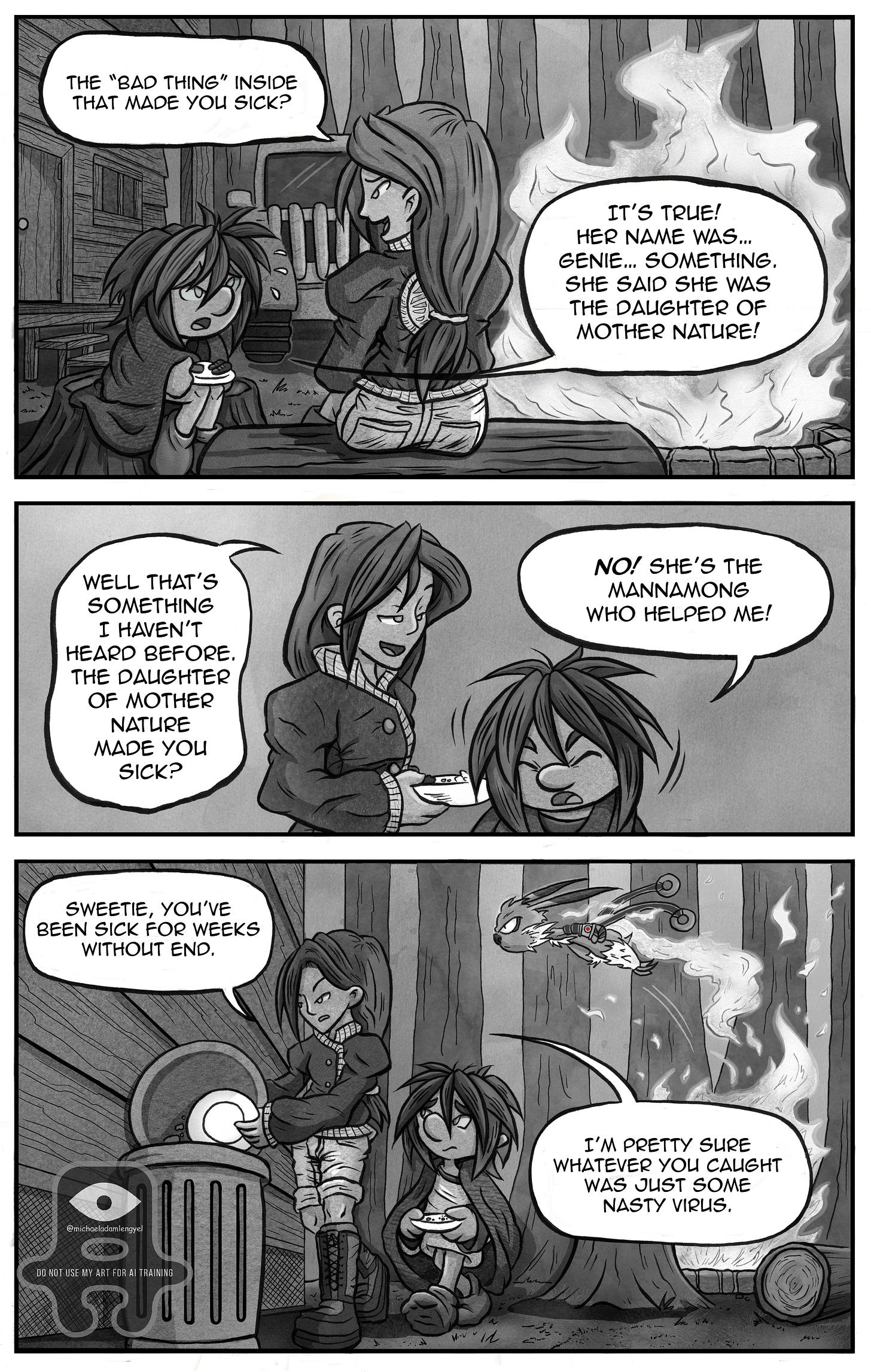 Kali passionately defends her belief that a mannamong saved her. She recalls the spirit’s name sounding like "Genie" and insists she was the daughter of Mother Nature. Kali passionately defends her belief that a mannamong saved her. She recalls the spirit’s name sounding like "Genie" and insists she was the daughter of Mother Nature.