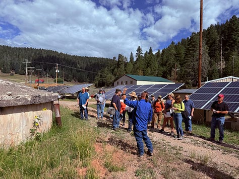 a group tours a wells and springs system and water plant