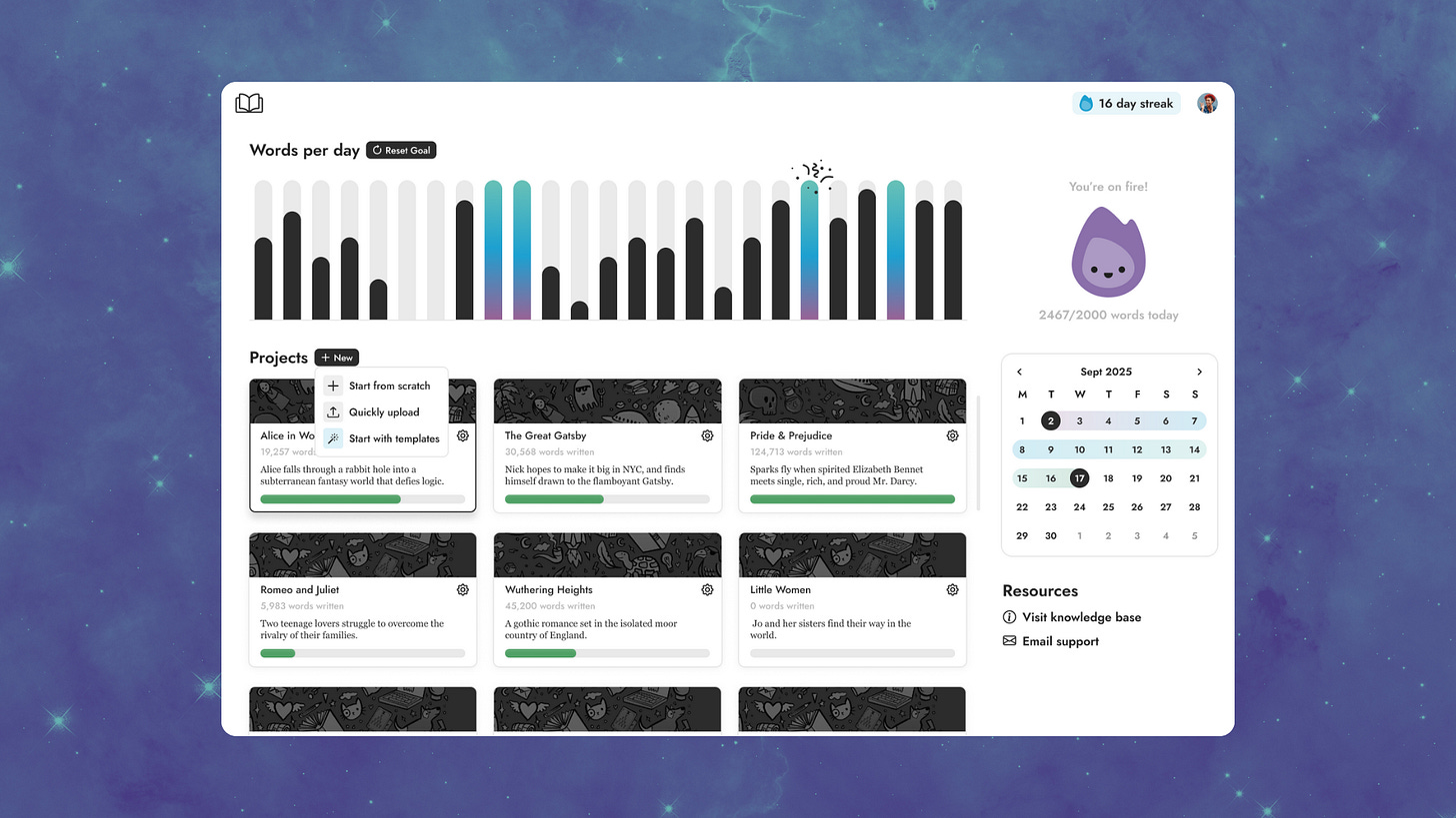 An image of the updated dashboard for First Draft Pro An image of the updated dashboard for First Draft Pro