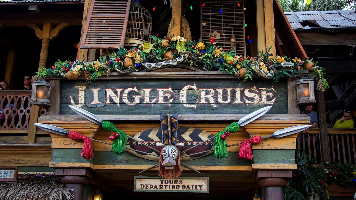 Jingle Cruise at Disneyland in 2014. Magic Kingdom's version returns Nov. 3. Image: HarshLight via Wikimedia Commons