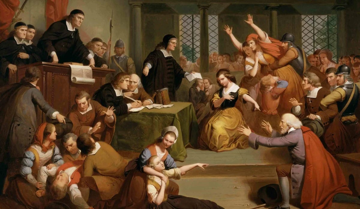 Salem Witch Trials, 1692, Painting, Matteson