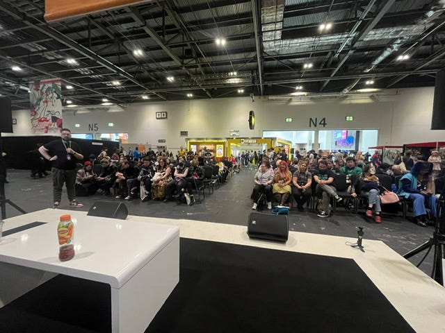 A picture of the audience who attended the ND panel at MCM Comic Con