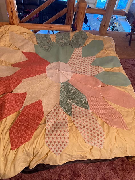 Pattern drawing, fabric, layout, and interfacing puzzles.