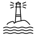 Lighthouse scene outline