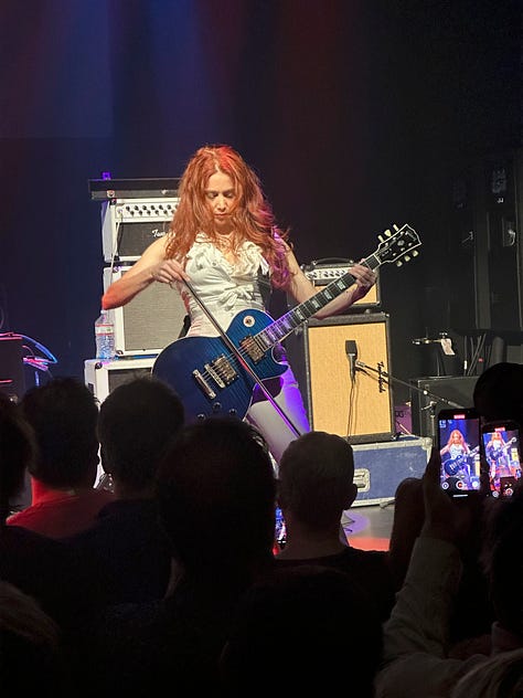images captured from a Zepparella live show on January 18, 2025