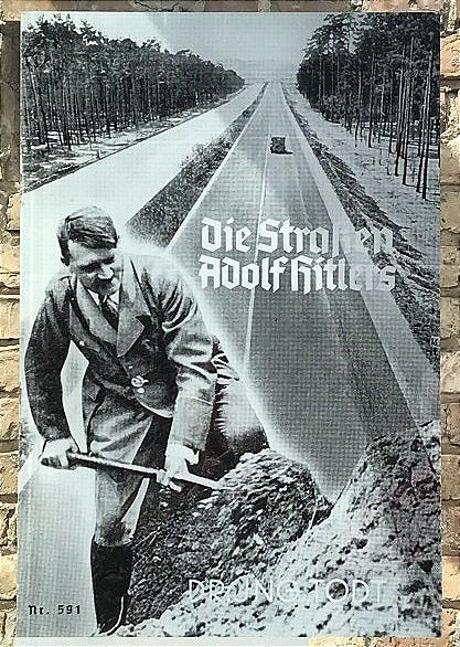 Hitler building a road