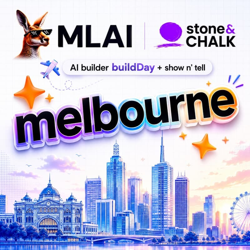 Cover Image for Melbourne | AI MLAI x OpenAI buildDay x S&C Cover Image for Melbourne | AI MLAI x OpenAI buildDay x S&C