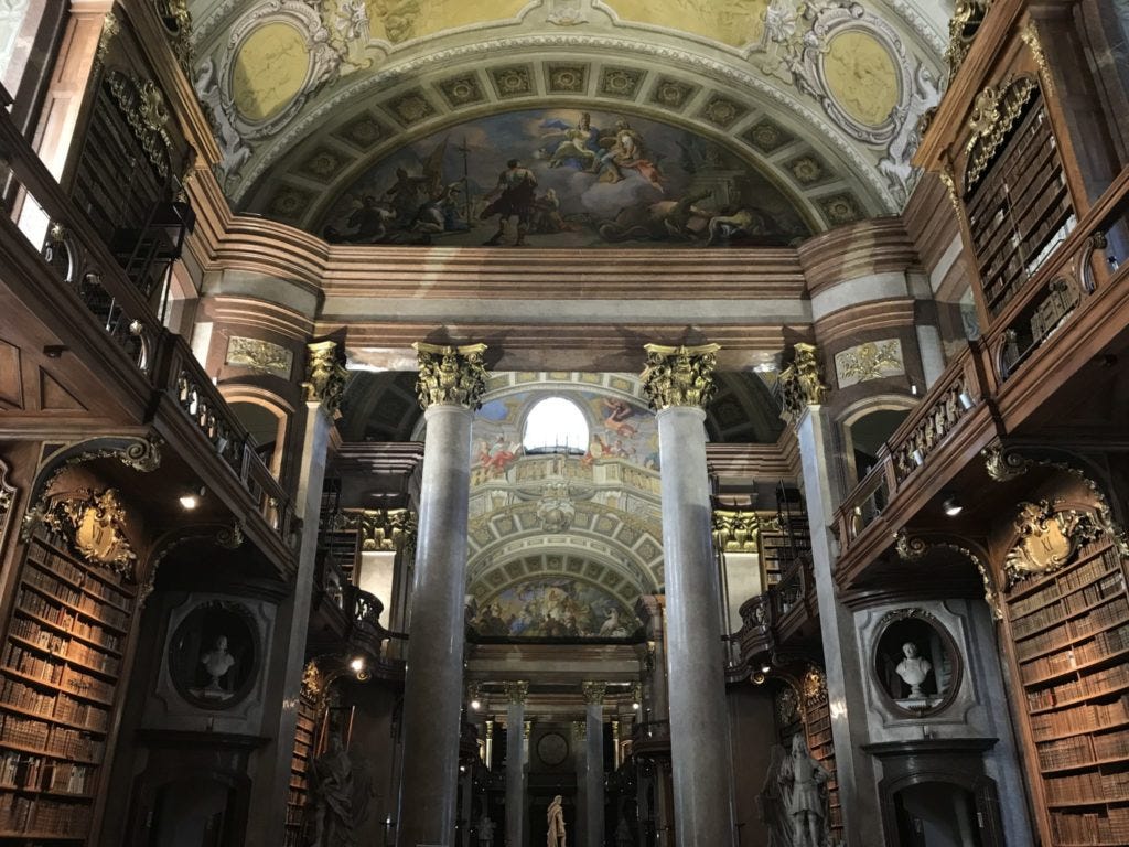 Prunksaal der Nationalbibliothek, Wien, Österreich, Austria