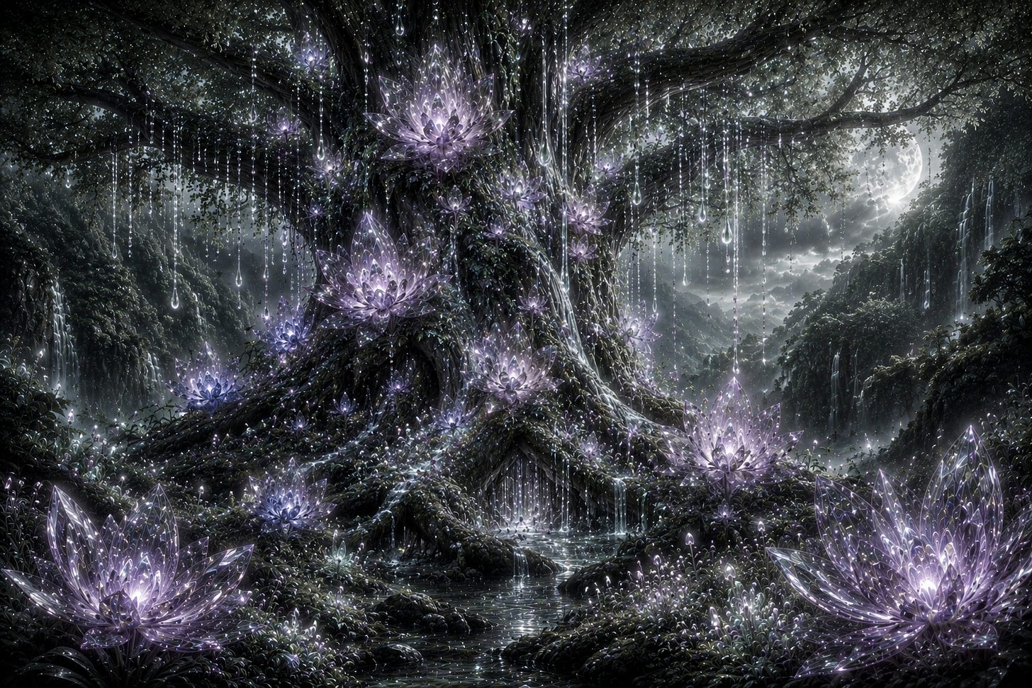 Image of plants growing under the Mother Tree