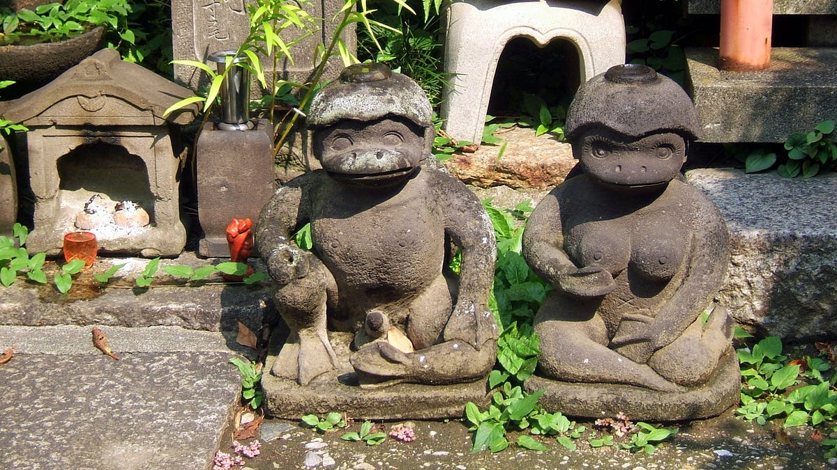 Ghosts, kappa and big-balled tanuki - by Gianni Simone