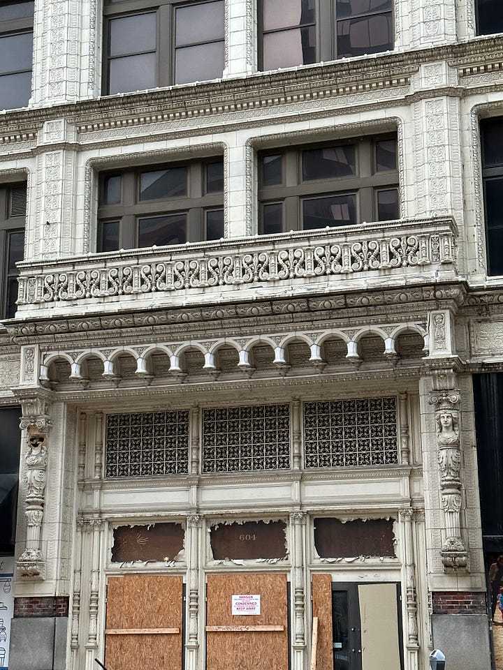 terra cotta ornamentation on Railway Exchange
