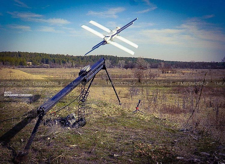 Currently deployed members of the Lancet family are launched from a rail with the assistance of a catapult. Currently deployed members of the Lancet family are launched from a rail with the assistance of a catapult.