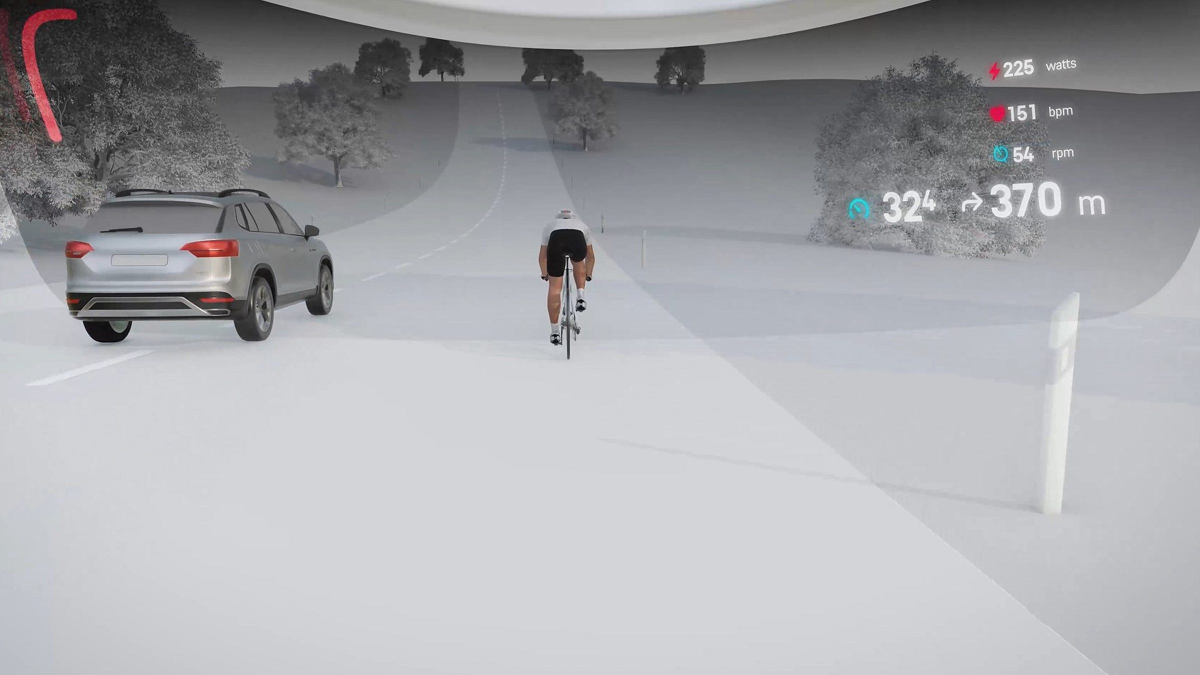 Canyon Predict visor display