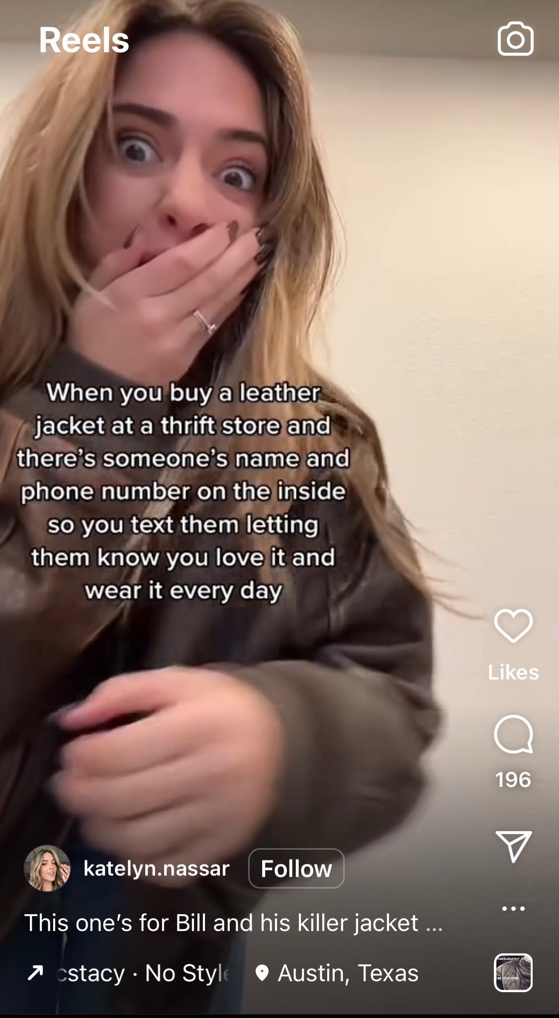 Leather jacket Reel