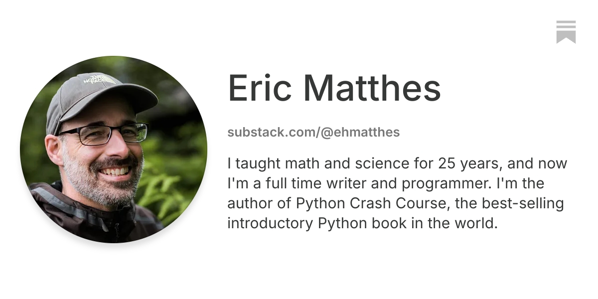 Eric Matthes | Substack