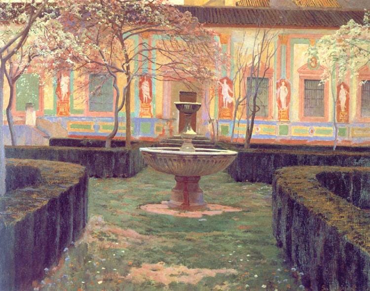Abandoned garden, 1898 - Santiago Rusinol