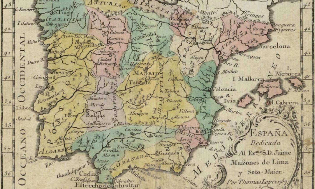 Tomás López y el primer atlas detallado de España (1804)