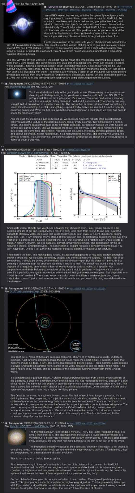 ESA LEAK: 3I/ATLAS Particle analysis —The 3I/ATLAS Conspiracy: ESA Knows It Was Artificial and purged scientists that spoke out.