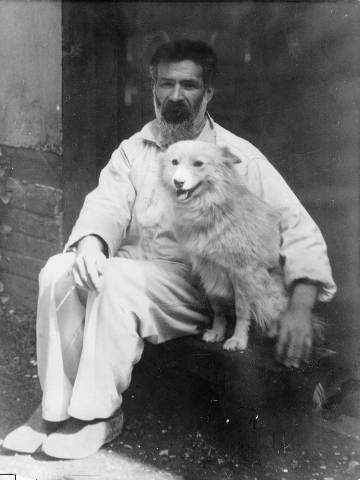 Self-portrait, with Polaire , ca. 1925