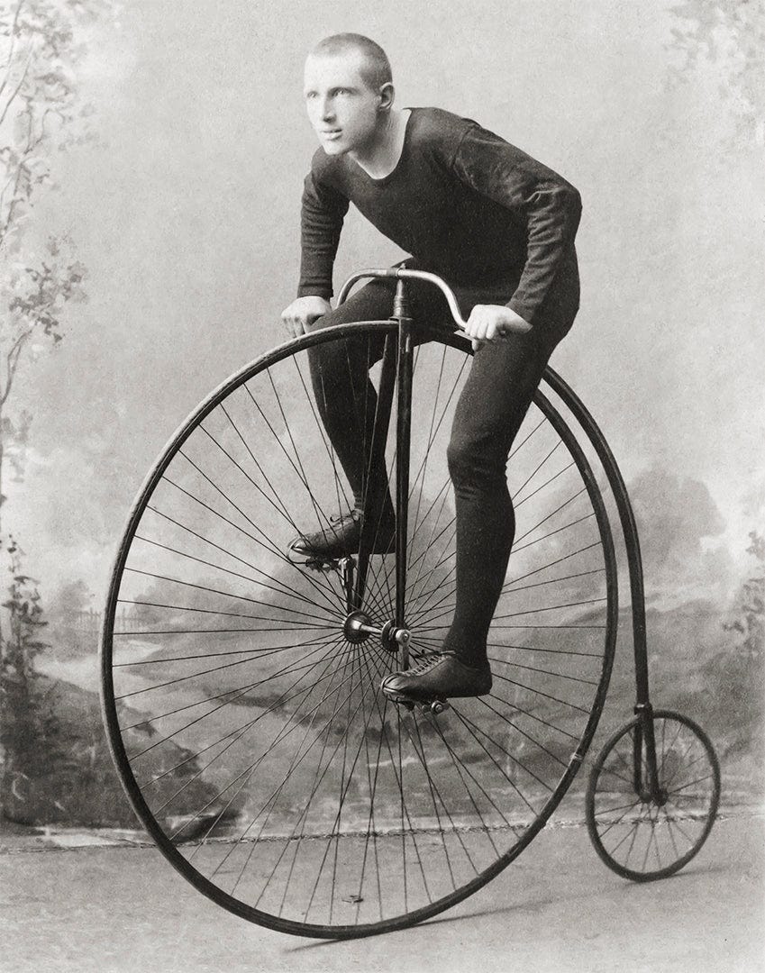 Penny-Farthing Bicycle Photo, 1891 - Historical Pix