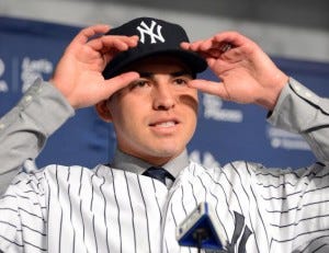 The Yankees signed Jacoby Ellsbury to a 7 year, $153 M contract this offseason. The Yankees signed Jacoby Ellsbury to a 7 year, $153 M contract this offseason.