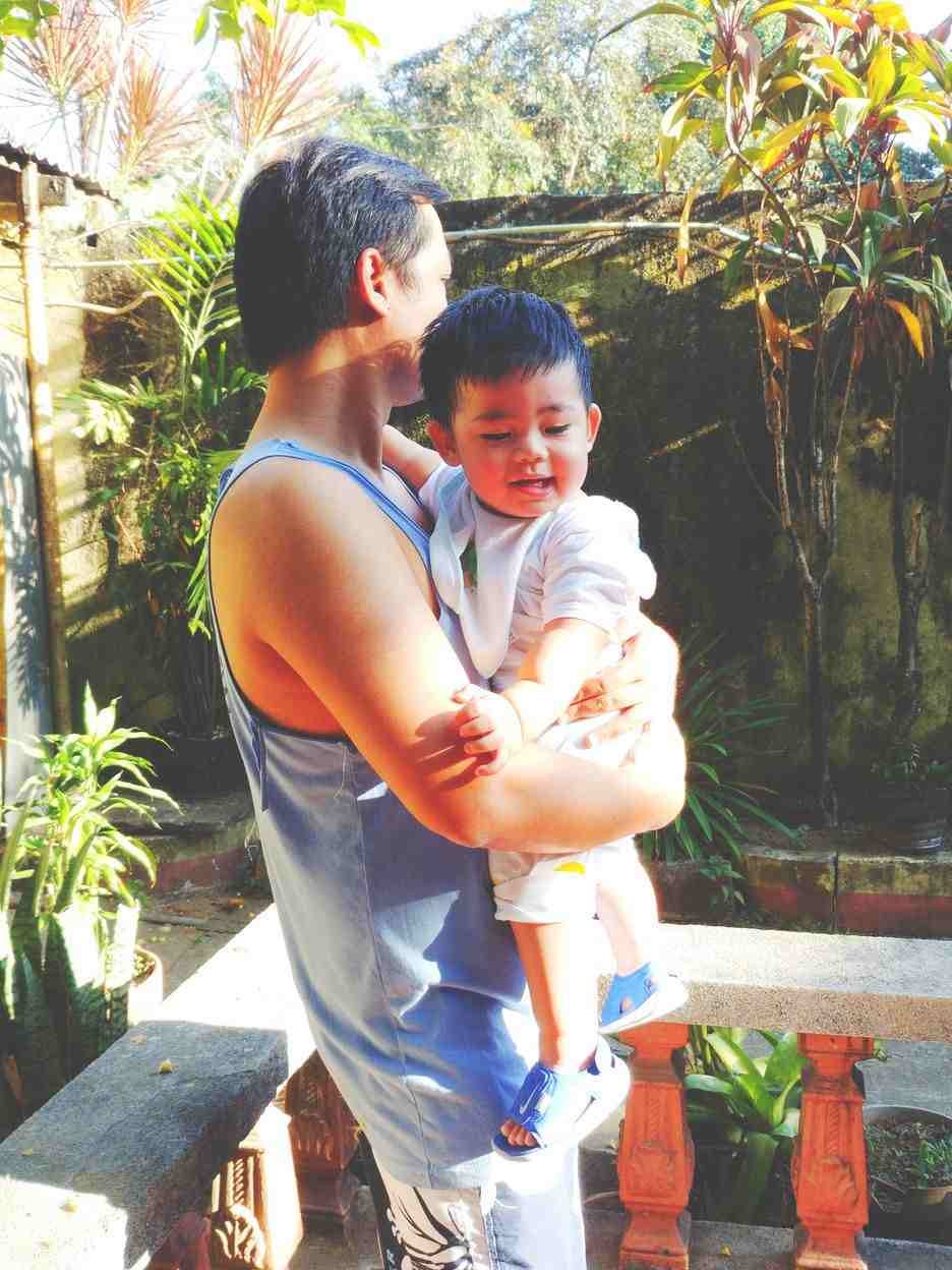 Playing with my baby and taking break from social media and the internet Playing with my baby and taking break from social media and the internet