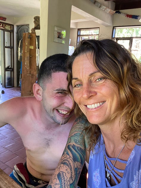 three pictures with H in costa rica and disney