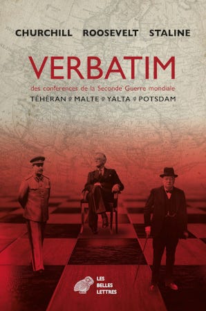 Couverture du livre Verbatim des conférences de la Seconde Guerre Mondiale