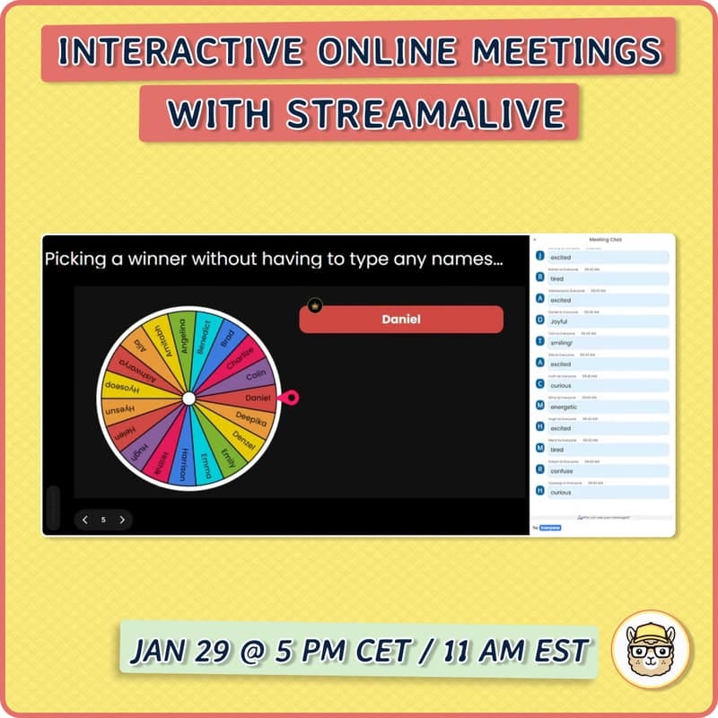 Cover Image for Interactive Online Meetings with StreamAlive