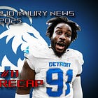 Lions Top 10 Injury News of 2025 Full Recap + Bonus #11 Onwuzurike & Paschal