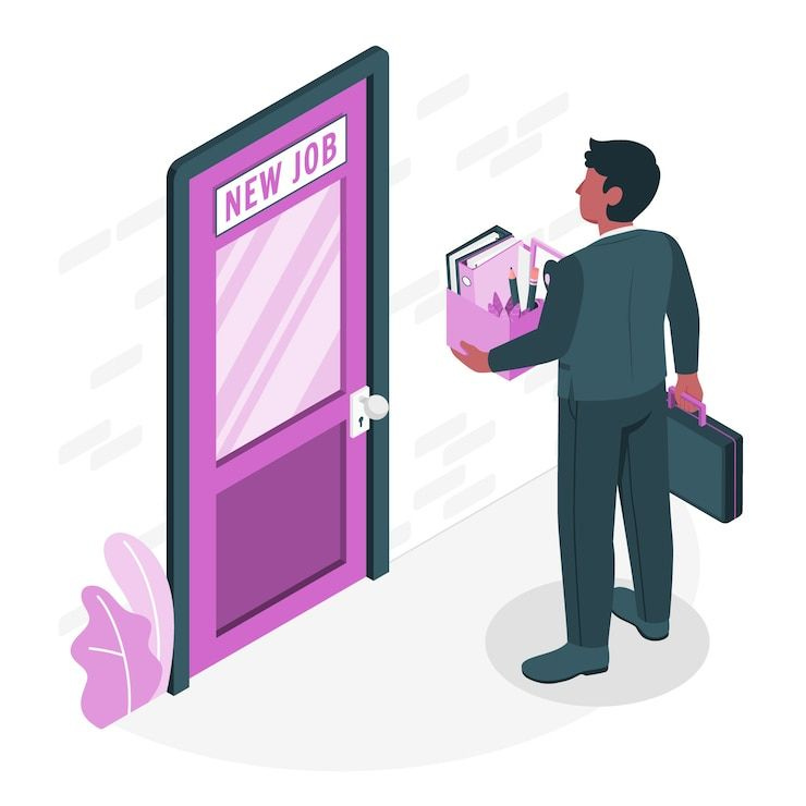 Free Vector new job concept illustration