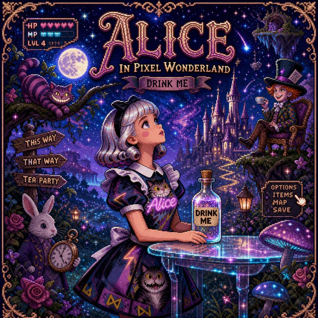 Alice in Pixel Wonderland artwork