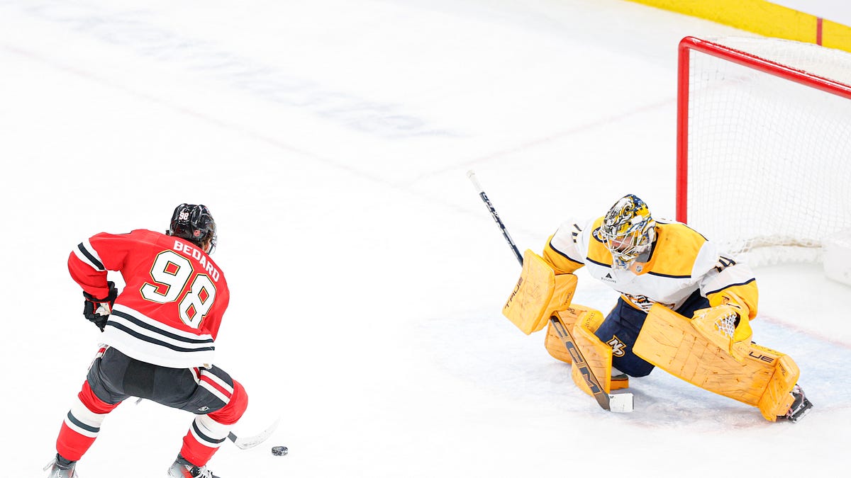 Blackhawks Fall to Predators & Bedard and Nazar Leading the Way in Team's Late Season Success – Substack