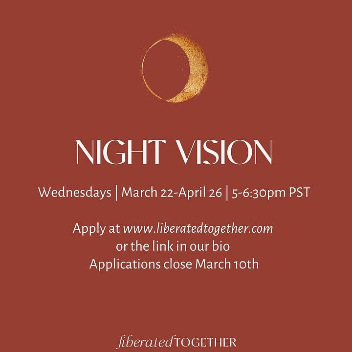 The info in these images can be read though the link provided. Here's a preview: What would you do with an invitation to just….BE? What wisdom, dreams, truth, rest, and healing could you access if there wasn’t an expectation to DO anything? This 6-week cohort for Black women and non-binary folks is an invitation to a community of rest, healing, and joy. We need to be reminded that God calls us to Be-loved. Be-loved. We have to build up our “being” muscles. This journey starts with being honest about how tired we are and taking intentional time to rest. After a holy pause, we can begin the work of healing. And then, just maybe, we’ll be ready to play. As Black diaspora women and nonbinary folks, we often do what needs to be done while being exhausted and drained. This leaves little time for exploring our own rest, healing, and play. We cannot find liberation in our own isolated and exhausted siloes. There is a softer way. As Dr. Chanequa Walker-Barnes’ shares in Too Heavy a Yoke, Black women+ often need a space to share the ups and downs of our spiritual journeys without feeling the pressure of caregiving demands. Therefore, in this cohort, we will: create space for somatic practices to guide us through liberating expressions of rest, care, healing and play. respond to vocational questions grounded in an understanding of our unique identities, stories, and imaginations” This cohort will prioritize knowledge that arises from the individual and group body, with special mindfulness towards unique lived experiences, racial/ethnic/cultural stories, and faith expressions. We will communicate through a closed online community space for continued processing between meetings. This cohort will meet Wednesdays - March 22, 29, April 5, 12, 19, 26th 5:00pm - 6:30pm PST You must be able to attend all sessions in order to participate.