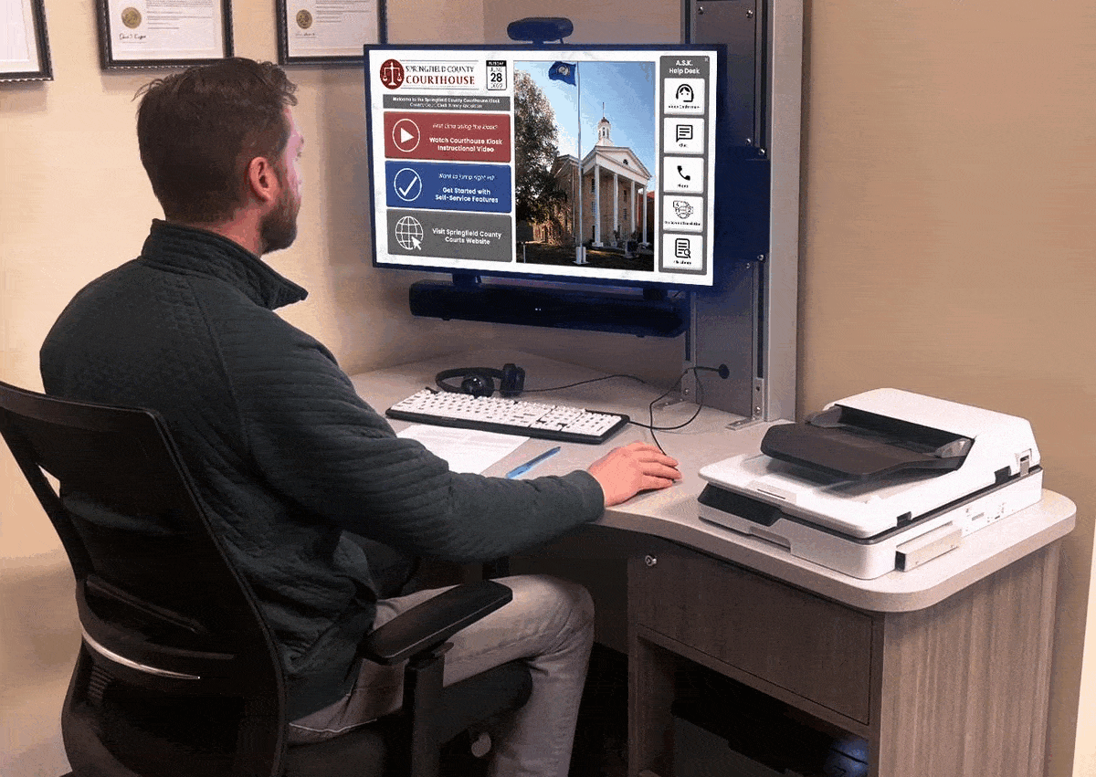 Kiosk Self-Service for Courts - GSA Approved - Advanced Kiosks Kiosk Self-Service for Courts - GSA Approved - Advanced Kiosks