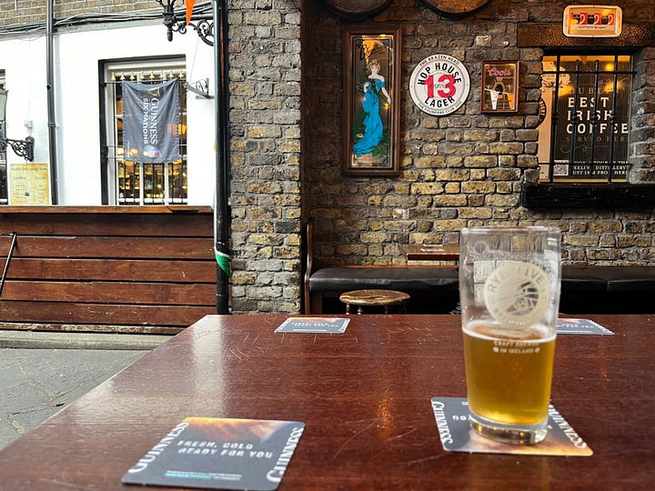 In and out at The Brazen Head