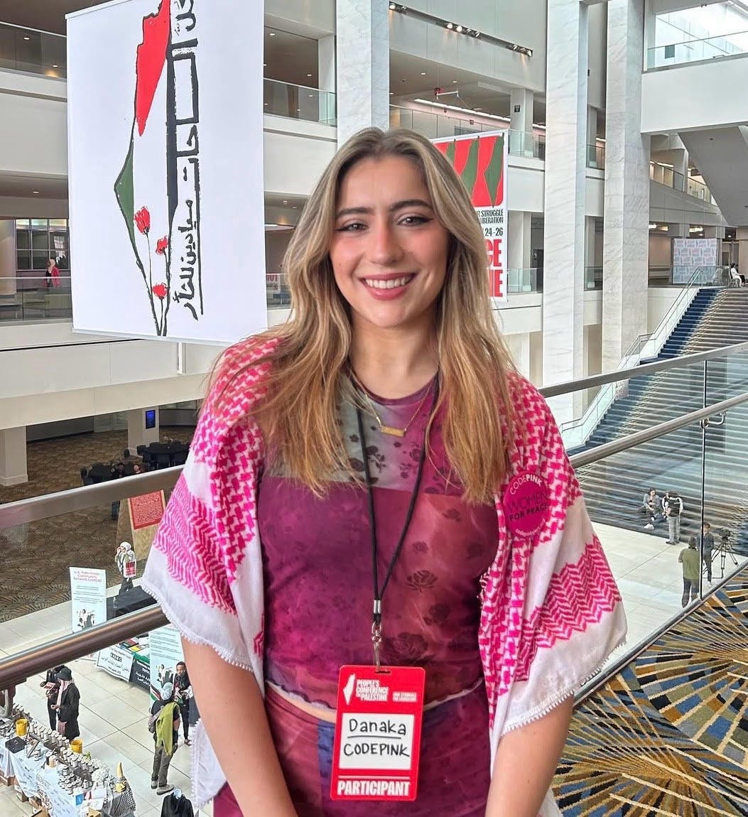 Danaka Katovich - CODEPINK - Women for Peace