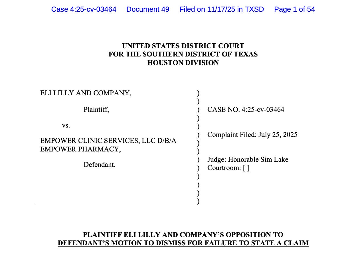 The GLP-1 Lawsuit Turning Point: A Deeper Look at Lilly's New Filing  Against Empower