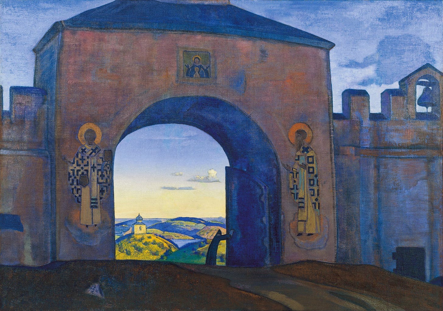 Nicolas Roerich — Et nous ouvrons les portes (1922) Nicolas Roerich — Et nous ouvrons les portes (1922)
